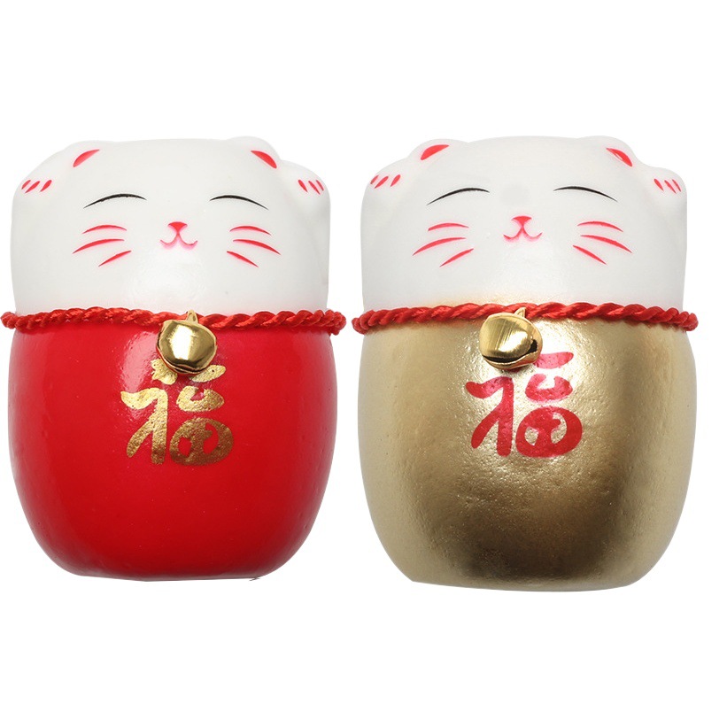 2025 colgantes de gatos de fortuna de dibujos animados festivos buquete de embalaje ornamentos floristas floristas decoración material de embalaje