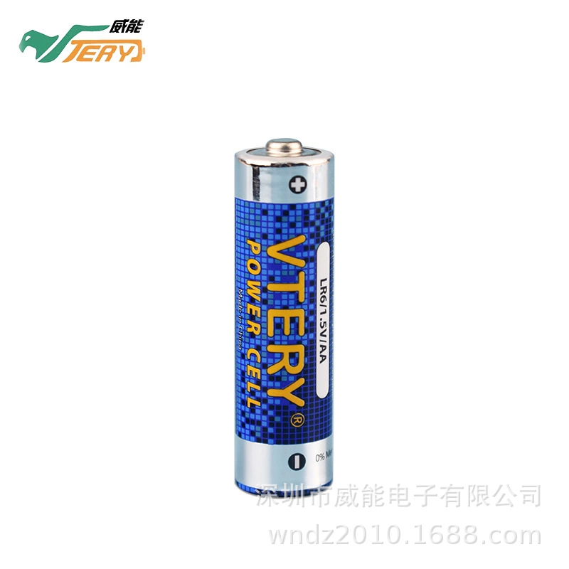 威能直销AA碱性电池 5号干电池 符合出口标准