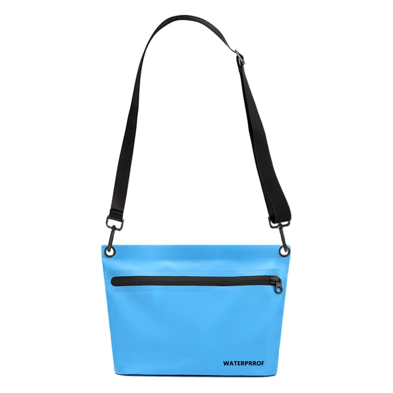 Outdoor products PVC waterproof sealed zipper storage bag slung handbag multi-functional leisure travel waterproof bag