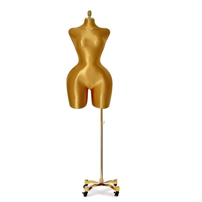Oro europeo y americano Kardashian maniquí de pecho grande modelo de busto estante de exhibición gran trasero gorda modelo de ropa accesorios mujeres
