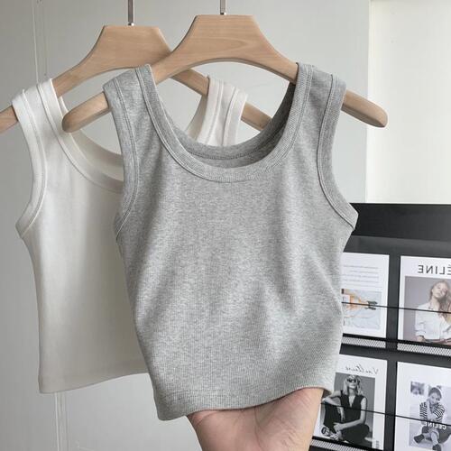 Women's Summer Suit Tank Top, Slip Bodysuit, Underwear Top, Sleeveless, Crop Top, Casual