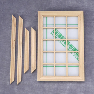 1:12������dollhouse���㷿��ģ��diy���ò���ľ�ƺ��s����15��