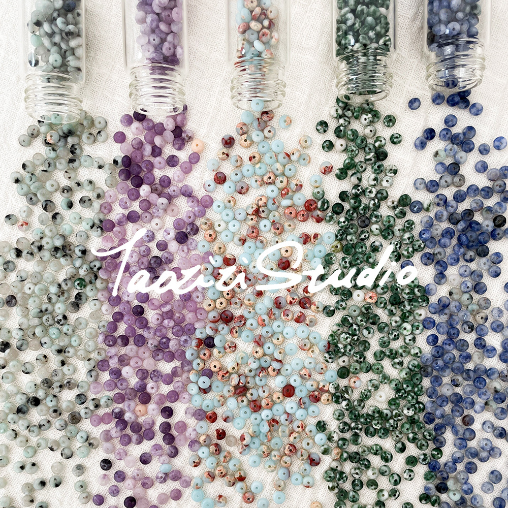 | 자연석 편평 스페이서 구슬 느슨한 구슬 DIY 수제 구슬 소재 손 목걸이 보석 액세서리