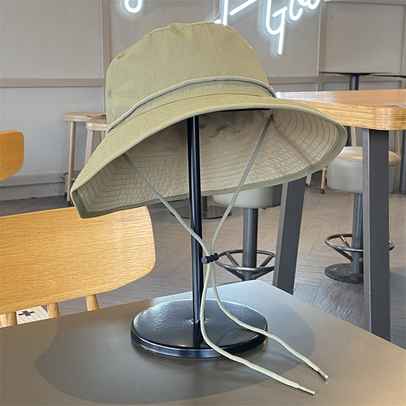 Sombrero de pescador simple de color sólido para mujeres primavera y verano viajes al aire libre ocio sombrero de vacaciones sombrero de sol hombre sombrero de montaña