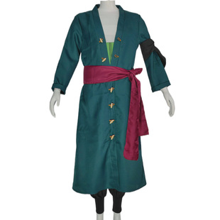 One Piece Cosplay Costume Wano Country Zoro Roronoa Yukata Kimono Japanese Style Cosplay Outfit