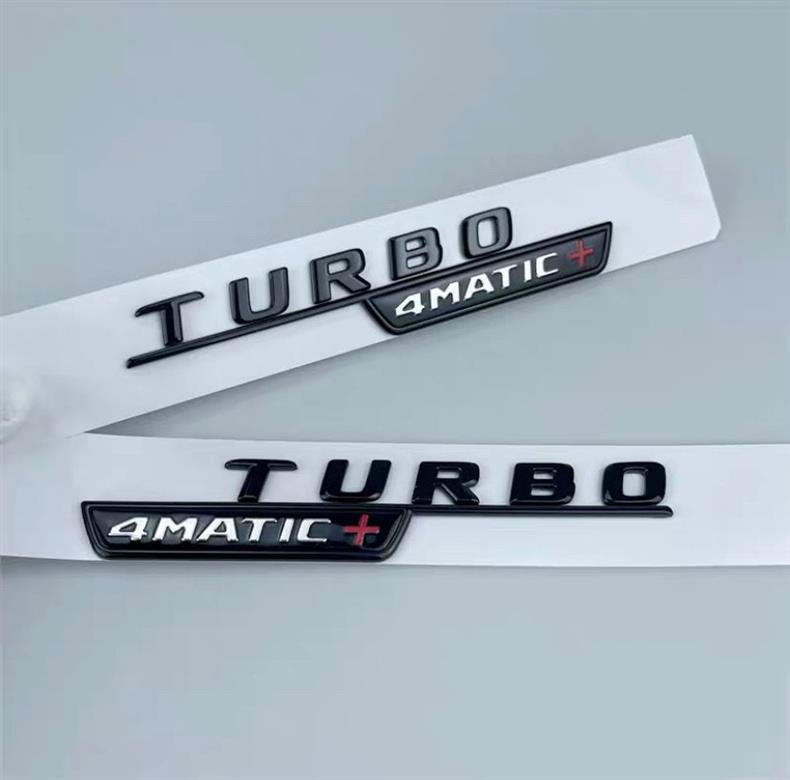 Mercedes-Benz car emblem, CLA200, CLA220, CLA260, modified to CLA35, CLA45S, AMG, black lettering, rear emblem