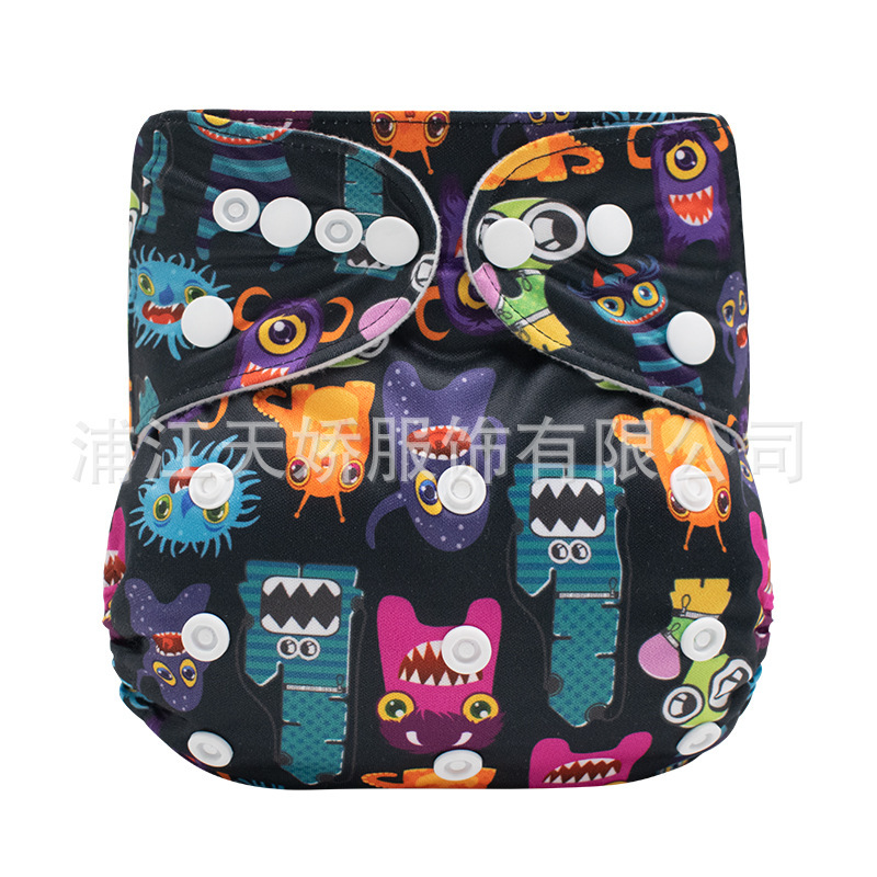 メーカークロスボーダー赤ちゃんおむつ洗える尿不湿通気性プリントトレーニングパンツcloth diaper|undefined