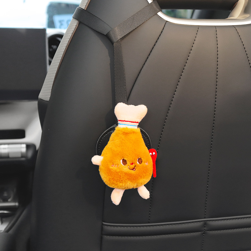 Nueva caricatura BYD Dolphin Seagull Sports Asiento con gancho trasero, almacenamiento en el automóvil, productos interiores de dibujos animados lindos