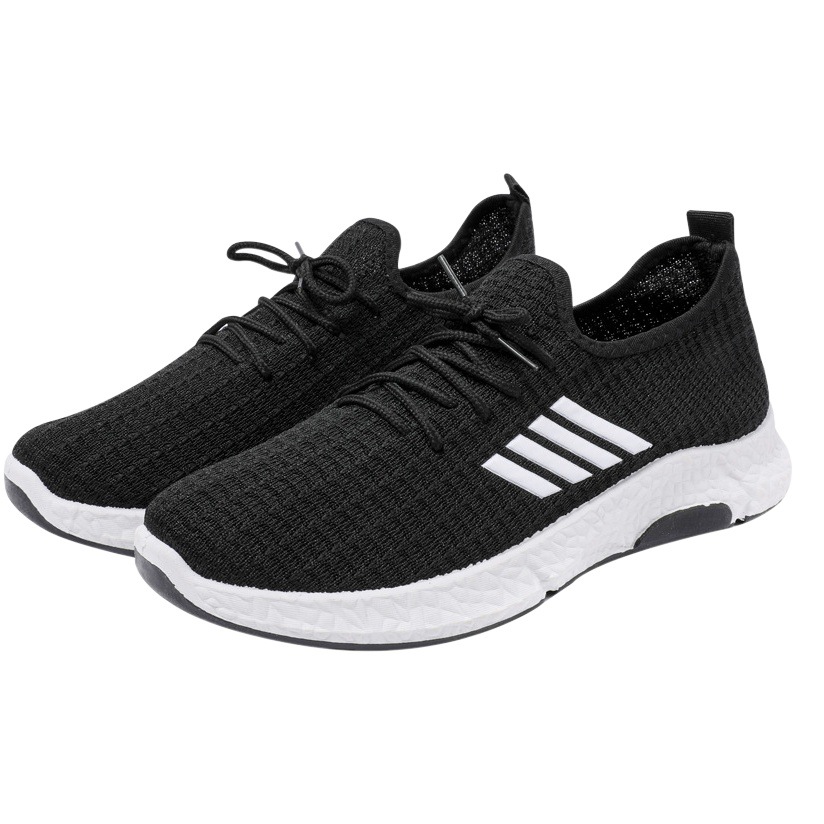 Zapatos de hombre primavera y otoño casual de corte bajo negro punta redonda zapatos deportivos de cuatro barras Feiwei zapatos de tela de Beijing viejos zapatos para caminar para hombres