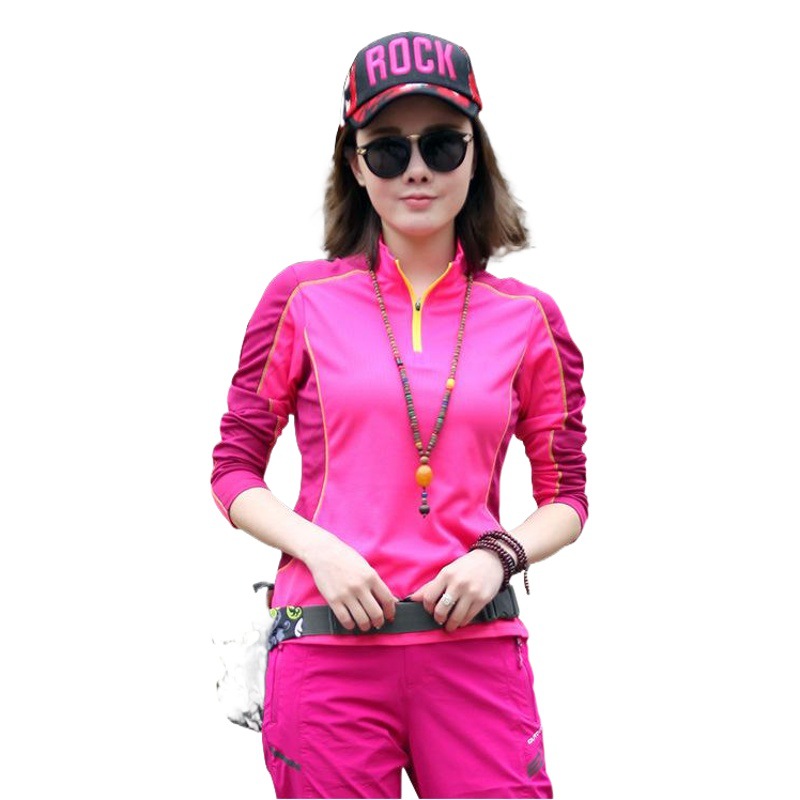 New Cationic Men's and Women's Long-sleeved Sports Fitness Sweatshirt Couple's Outdoor Yoga Quick-drying Clothes Custom logo