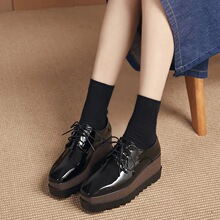K 40058 Spring Lace-up Wedge Shoes ����¸���Ь ŷ���羳