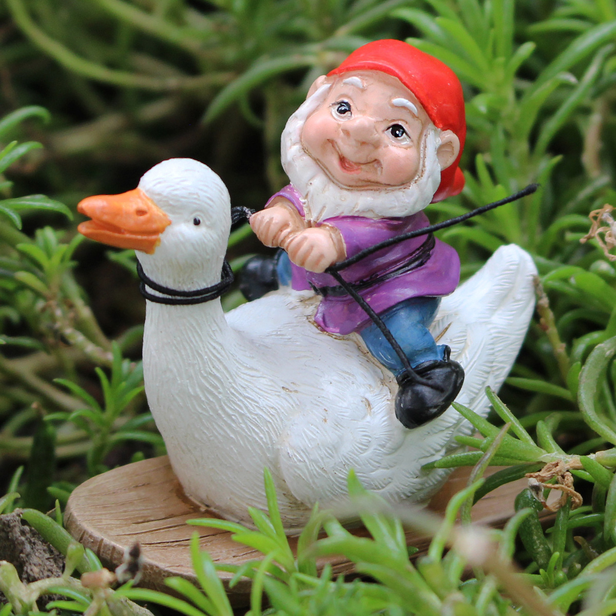 Creative simulation dwarf scooter outdoor garden gardening courtyard balcony home furnishings wine cabinet resin decorations