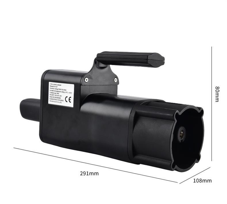 Factory cross-border design DC Japanese standard to Tesla standard adapter for new energy vehicle CHA-NACS DC charging piles