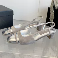 Летние маленькие высокие сандалии, обувь, стиль Chanel