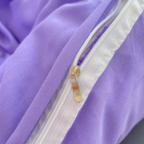 Cross-border Amazon Aloe Cotton Four-Piece Set AB Version Big Eyes Solid Color Split Bedspread and Pillowcase Three-Piece Set Wholesale