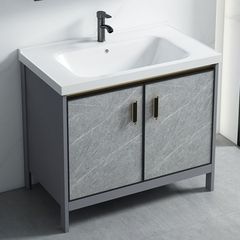 床置き型バスルームキャビネット、トイレ洗面台キャビネット、バルコニー洗面台、小型スペースアルミ洗面台