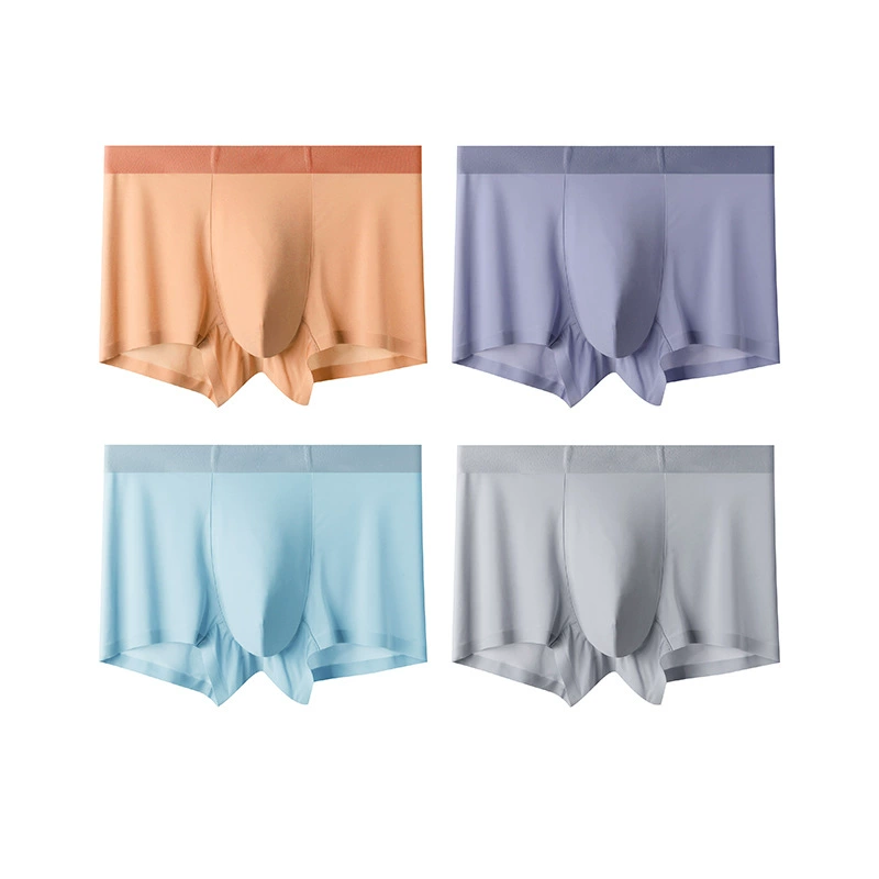 Velvet breathable pants, colored silk antibacterial underwear, wholesale