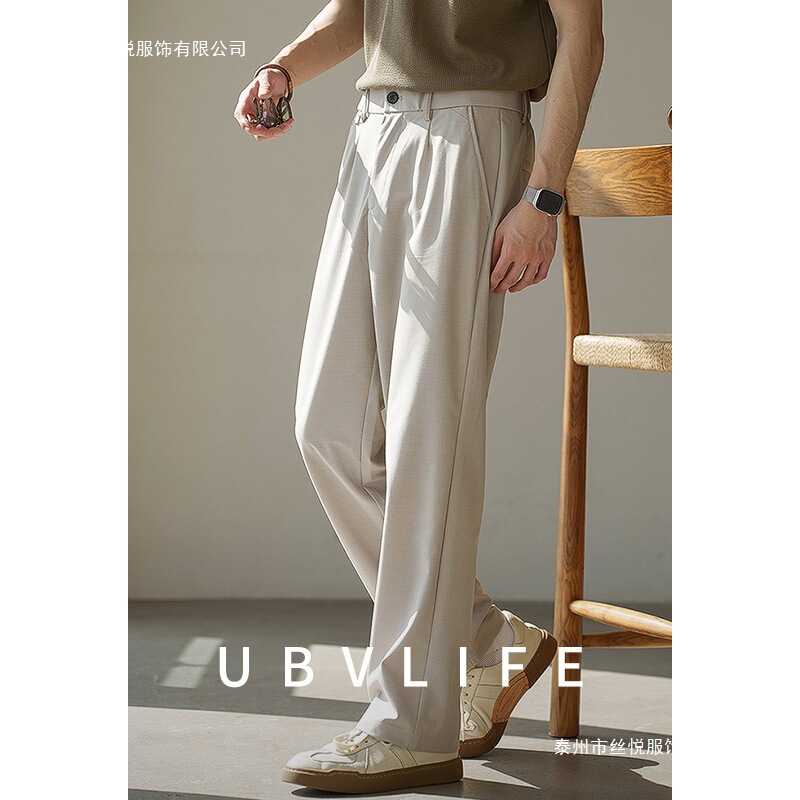 [No-Iron 3.0 Series] Tencel Wool Blend Suit Pants for Men 2026 Summer Commuting New Casual Trousers
