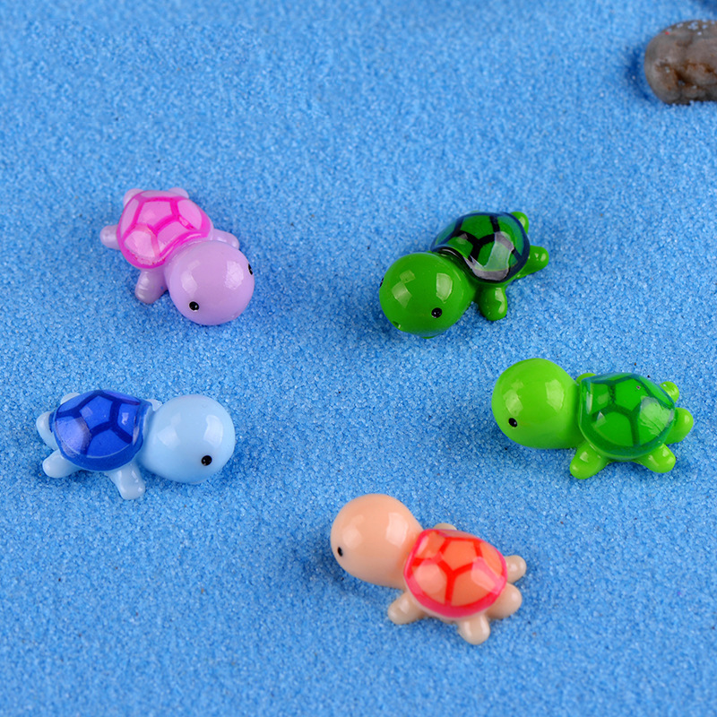 苔藓微景观生态瓶 五色海龟 小号乌龟公仔dIY造景 创意礼品玩具