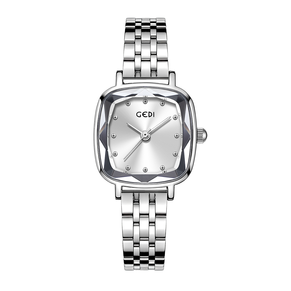 실버 쉘 흰색 표면 실버 벨트