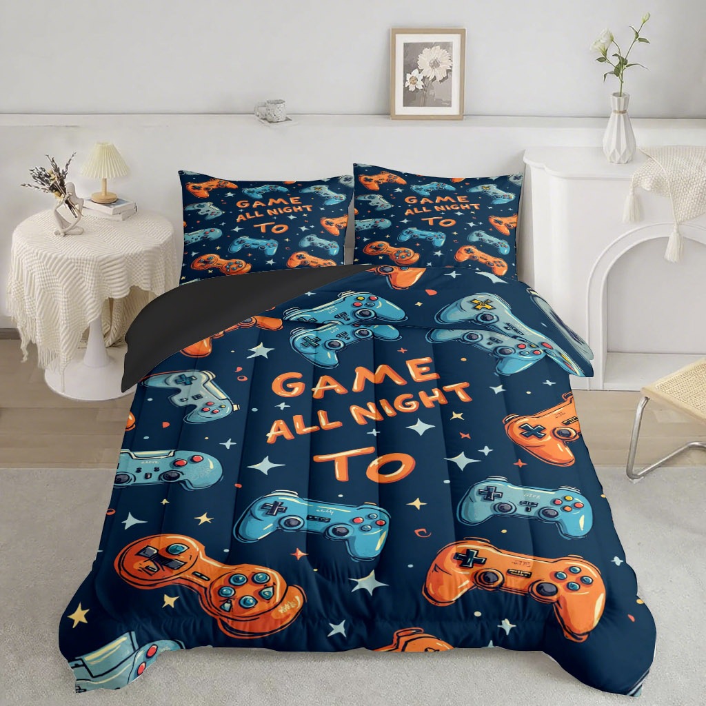 TEMU / JIT transfronterizo avanzado mango de juego 3D impresión digital 180gms colcha colchón conjunto de dibujo se puede ajustar