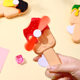 Manual small fan summer popsicle ice fruit hand fan mini hand pressure hand fan stall toy