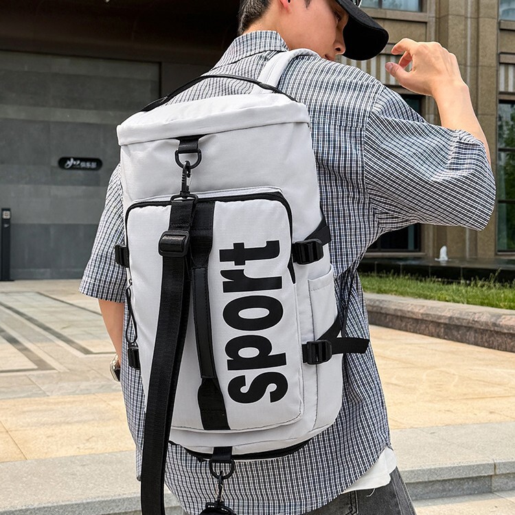 Backpack for Men, Trendy Brand, Large Capacity, Outdoor Sports Basketball Bag, Business Trip Luggage Bag, Multifunctional Travel Bag, Backpack