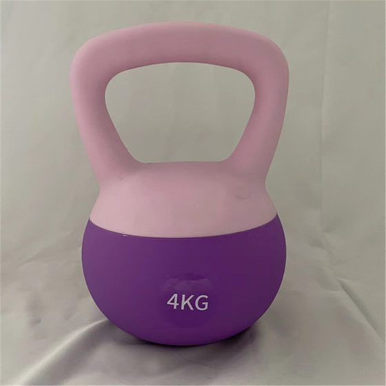 Factory direct sales mute kettlebell dumbbell firm and comfortable anti-sand leakage design soft kettlebell recent explosive models can be pre-ordered
