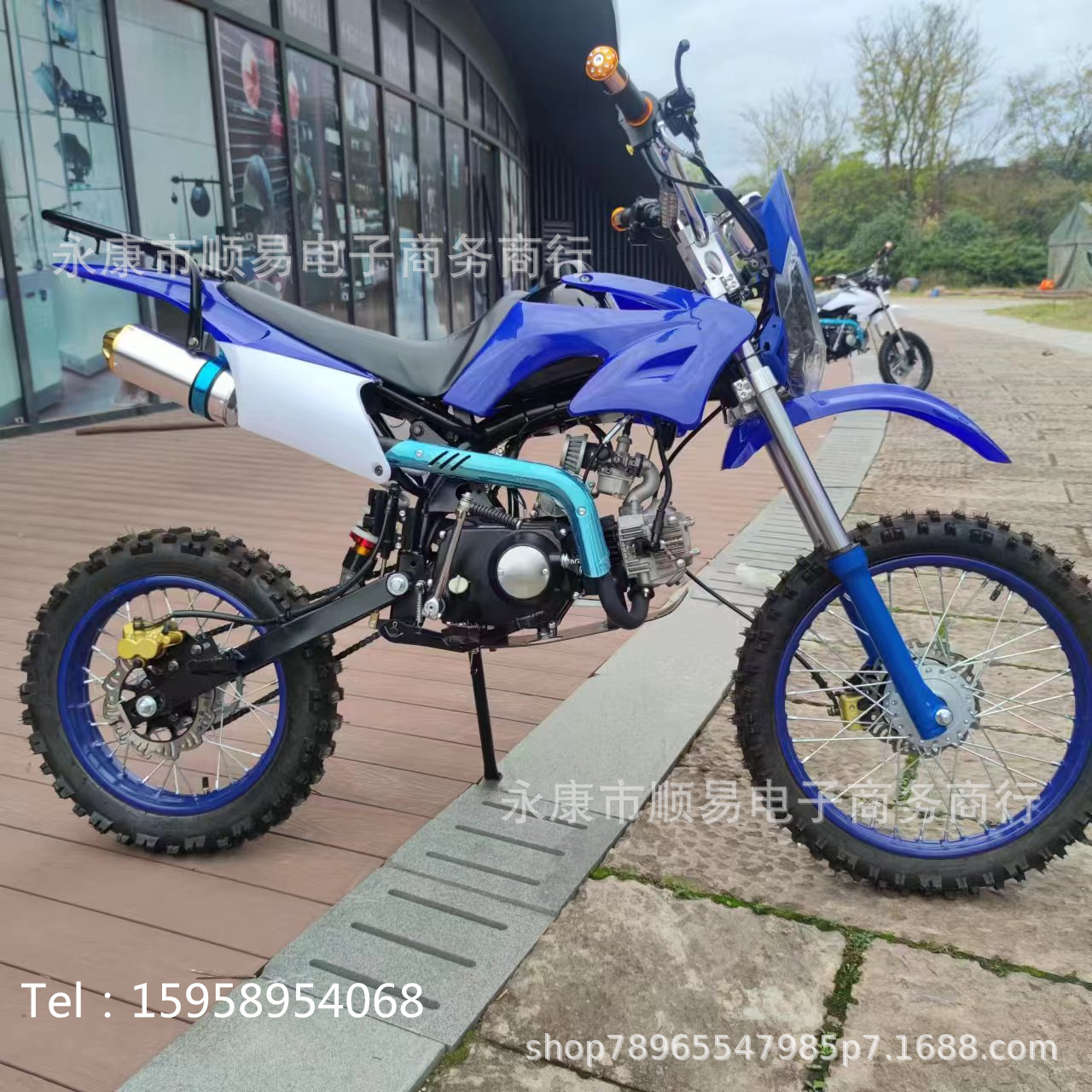 Free Shipping New 125Cc Two-Wheel Off-Road Motorcycle Adult Mountain Bike Tricycle Venue Car Zhonggaosai