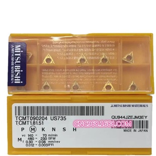 Japan Mitsubishi Triangle Lathe Blade TCMT090204 US735 Stainless Steel CNC Knife Bargaining