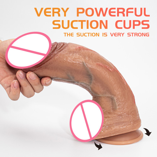 Foreign trade Amazon three-layer silicone green vein simulation super thick realistic dildo female masturbation device manufacturer wholesale