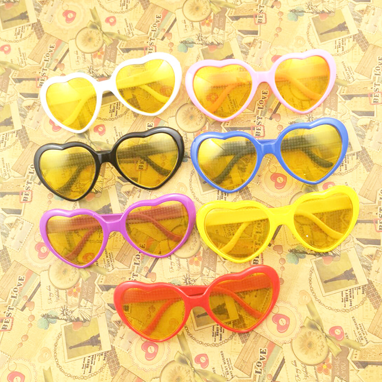 Same item love glasses Night lighting love Specially good effect glasses romantic Unburden Sunglasses goods in stock