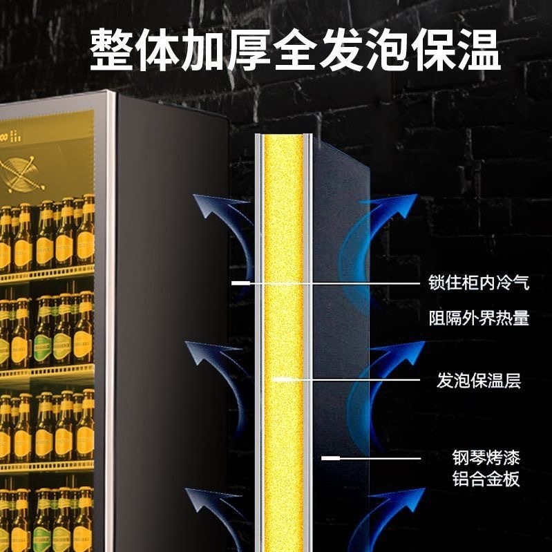 酒水柜红酒展示柜立式啤酒冷柜饮料冰箱冷藏冰柜超市冷藏保鲜柜|undefined
