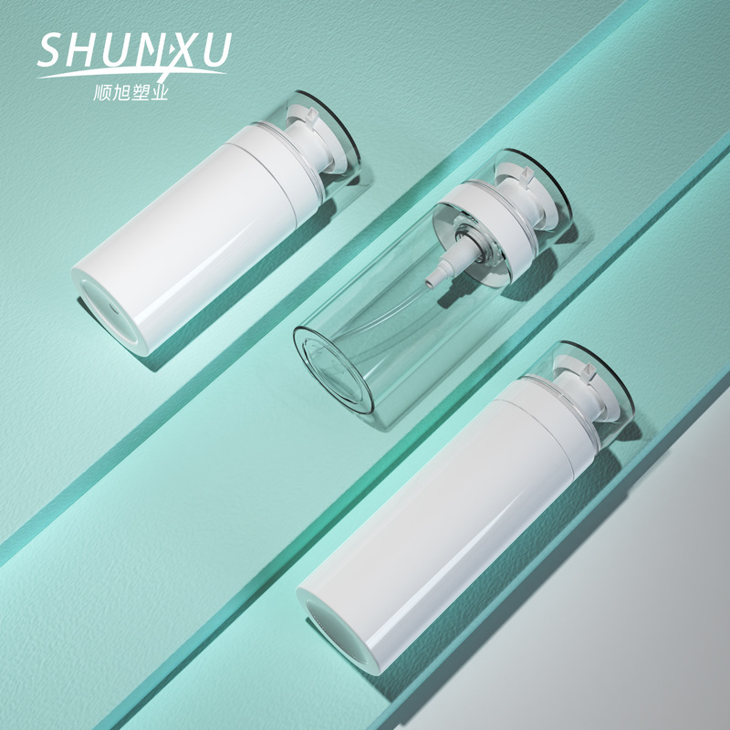 スポット新品200ml300mlpetフラットショルダープレスローション分注ボトル洗顔料ボトルスキンケア洗浄ボトル|undefined