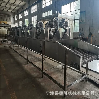 不锈钢链网风冷输送机 面条生产流水线 降温摊凉输送带