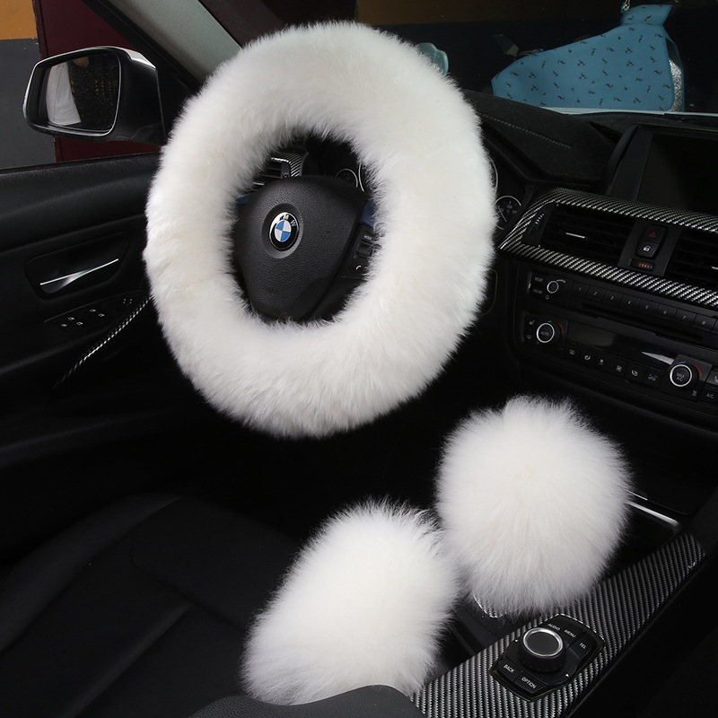 미색 핸들 커버 + 기어 커버 + 사이드 브레이크 커버