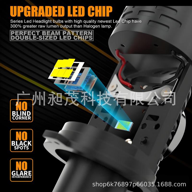 メーカー直販自動車ledヘッドライト50w直挿しh 4led双光レンズヘッドライト集光マトリックスバイクヘッドライト|undefined