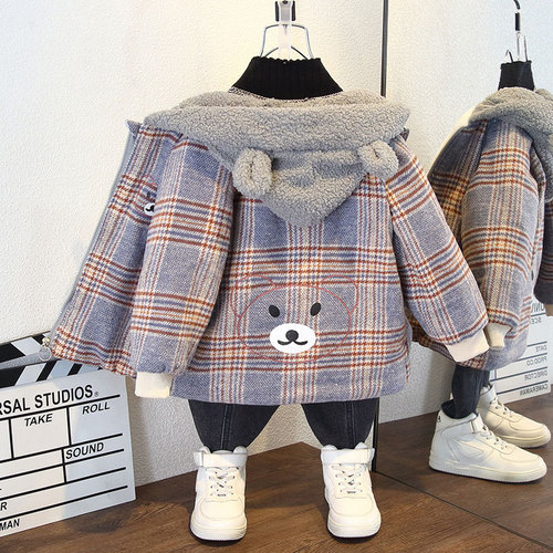 Girls winter velvet jacket  new autumn and winter style jacket thickened winter clothing children's jacket cotton