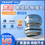 UL认证金属电缆接头 PG型德制密封格兰头 IP68固定锁头 黄铜镀镍