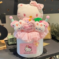 ハローキティの人形の花束の女の子の誕生日プレゼント