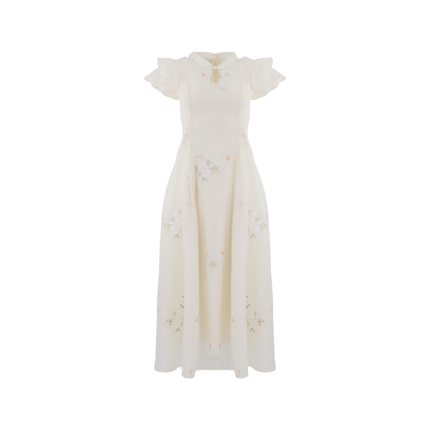 【汀溪四月】新中式复古国风吊带裙夏度假连衣裙收腰显瘦