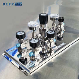 KETZ SCV超高纯特种VCR气路系统EP级调压阀组 集成式二级终端减压