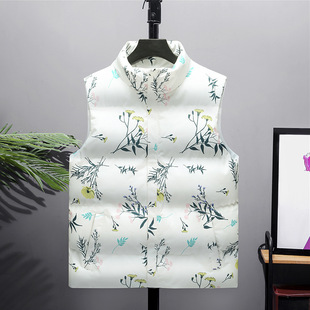 Cross-border down Cotton Vest Men's Short Lightweight Vest Warm Cotton Clothing Heating Vest Winter Men's Sleeveless Cotton Outwear