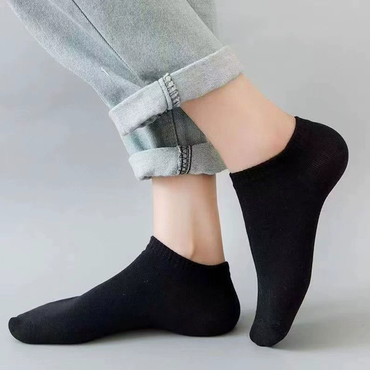 (Cross-border trading), summer solid thin breathable socks for men and women