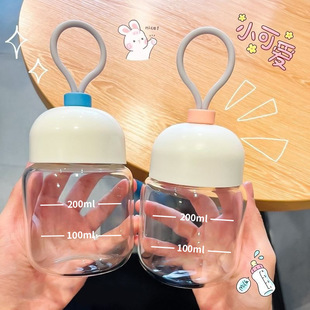 High-value mini chubby cup summer portable glass milk cup home student cup gift cup wholesale