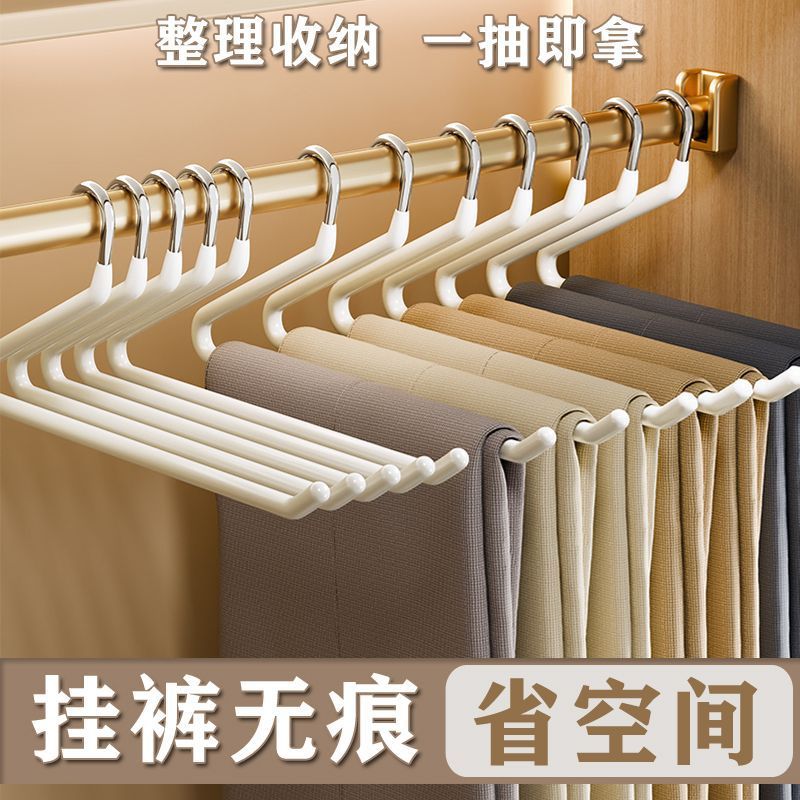 鹅型裤架家用无痕裤夹夹子衣架多功能围巾收纳宿舍衣裤挂架子批发