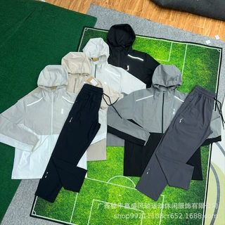 跨境批发on同款家户外连帽防晒衣男女同款徒步登山露营多功能套装