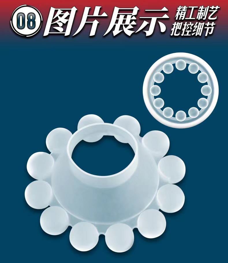 Joker Bead Ring 3-Pack Silicone Bead Lock Rings, 3 cm Diameter, Colorful — detail image 19