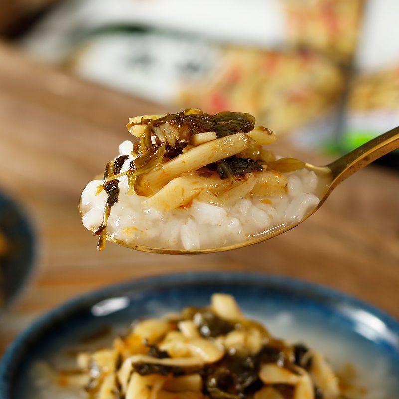 梅菜笋丝咸菜小包装下饭菜吃粥笋丝咸菜开袋即食开胃雪菜笋丝|undefined