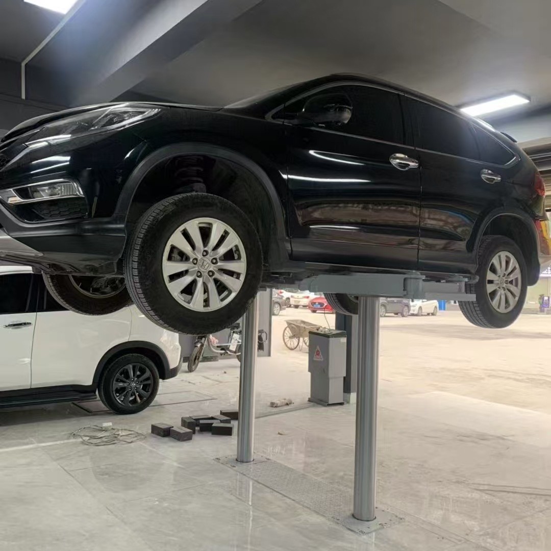 厂家批发零售跨境电商地埋翻盖式5T二柱液压电动升降型汽车举升机